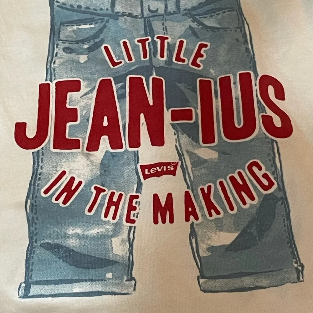 Levi's White Kids One Piece - Little Jean-ius - Picture 3 of 5